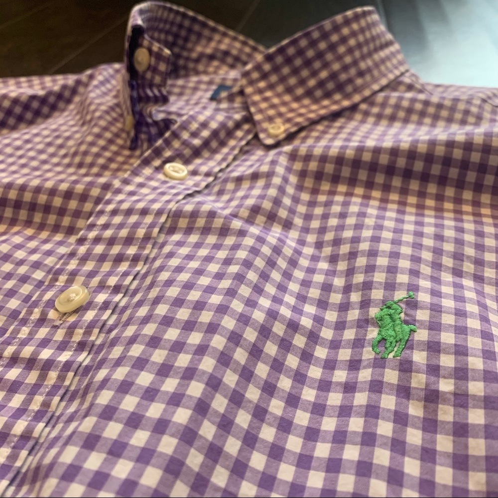 Polo Purple Button Down - image 6